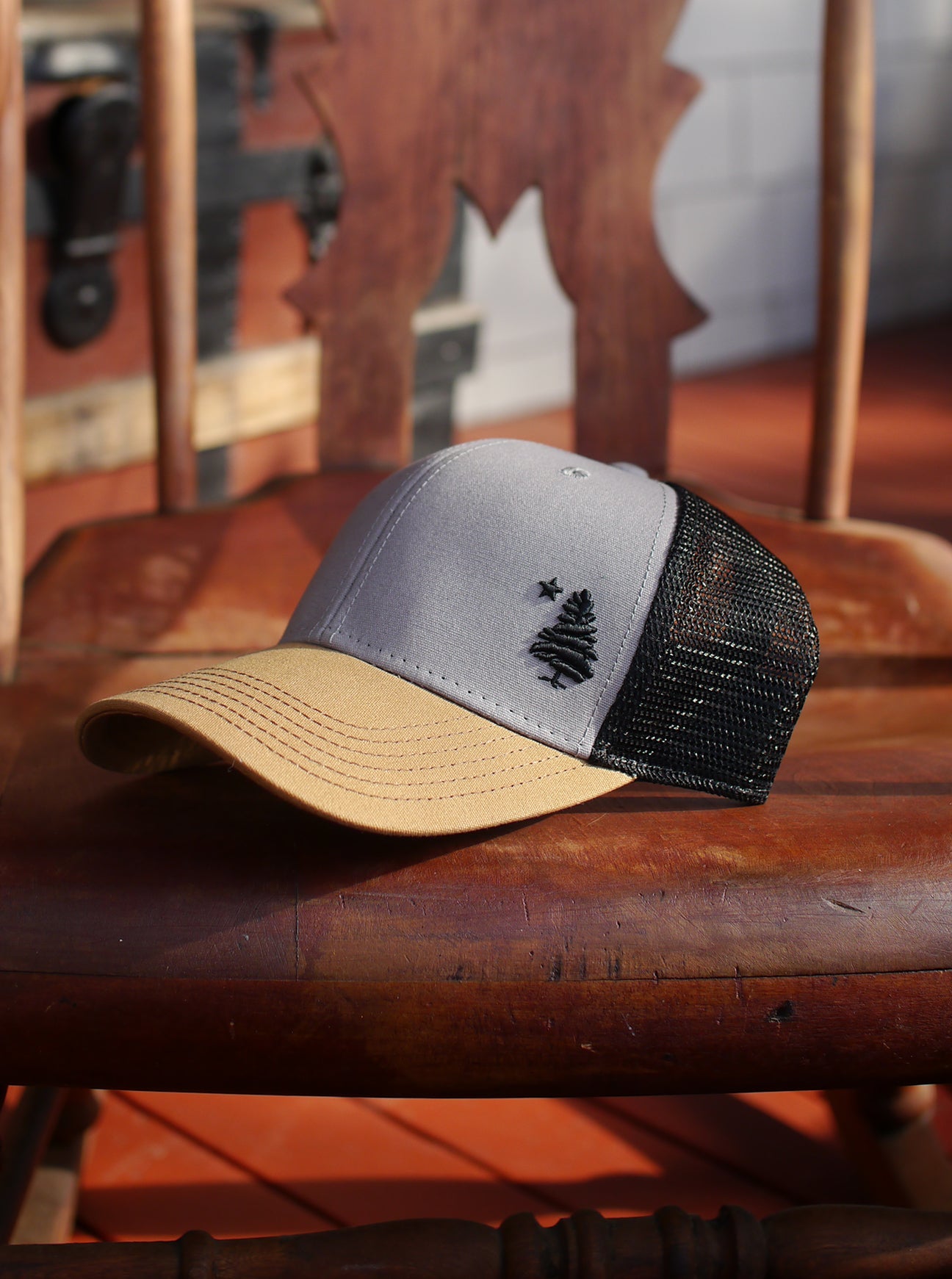 1901 Original Maine Trucker Hat Embroidered - Grey