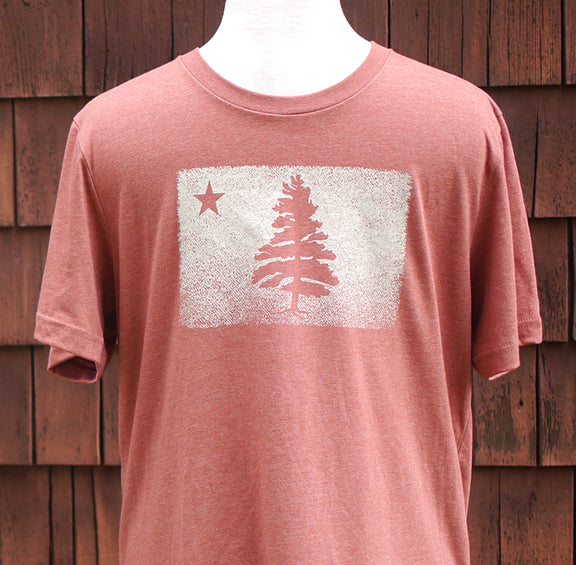 1901 Maine Flag Distressed Unisex T-Shirt - 3 colors